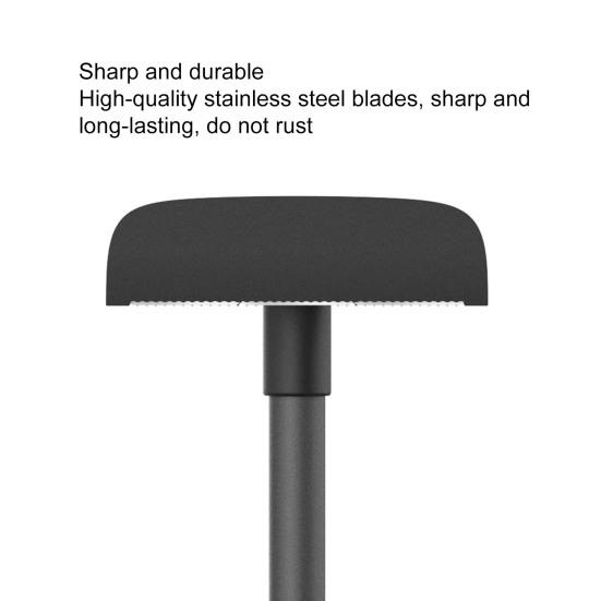Long Handle Reusable Sharp Blade Non-Slip Remove Hair Stainless-Steel Handheld Manual Body