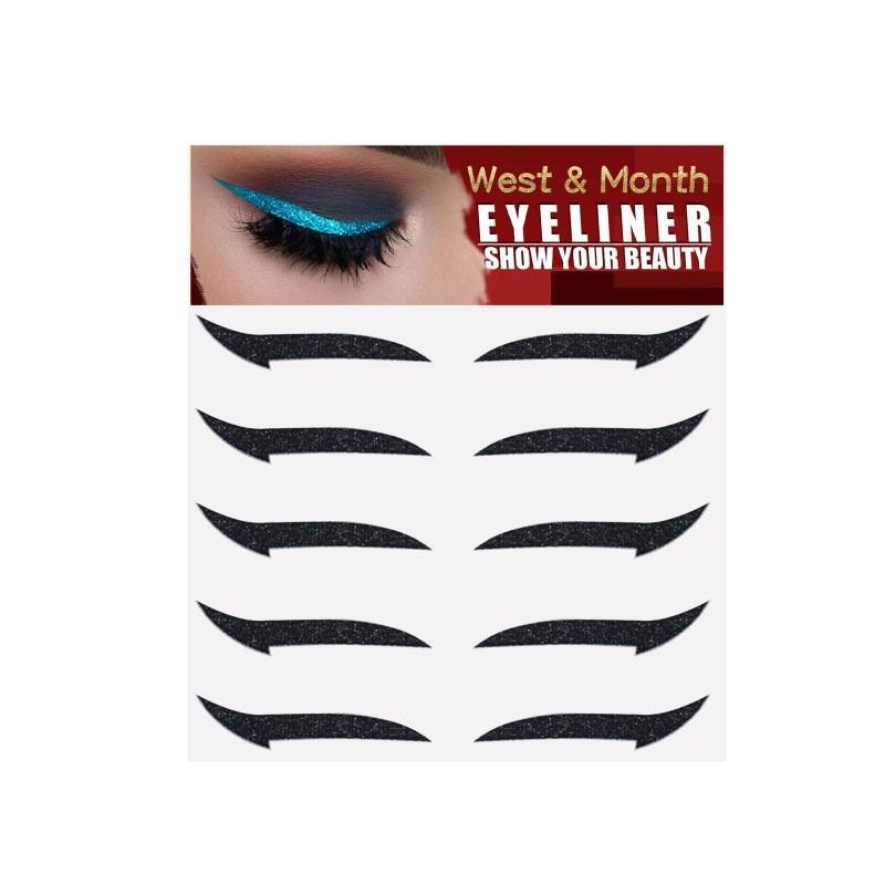 West Month Selbstklebende Lidschatten-Sticker Fünf-Paar-Set für ein umwerfendes Party-Make-up