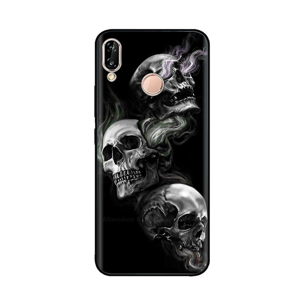 for Huawei P20 Lite Case Silicon Soft TPU Printed Phone Cover Case For Huawei P20lite P 20 Lite Bumper Case Shockproof 5.84 inch