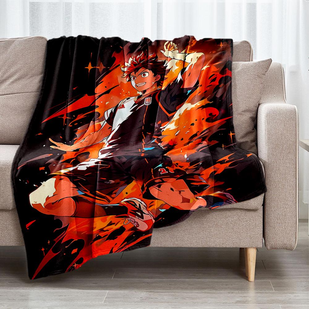 Haikyu Theme Printed Blanket - Perfect for Couch, Bed, Travel & Outdoor Use | Machine Washable, Cozy & Durable.