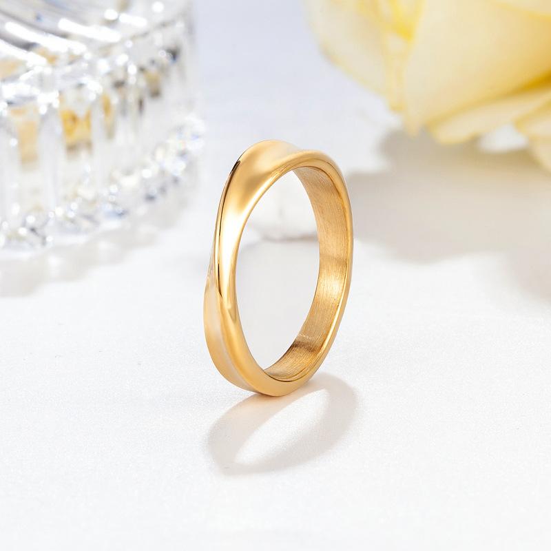 Titanium Steel Mobius Ring Women's Niche Design Ring Simple Ins Wind Ring