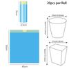 1/5 Rolls Disposable Dustbin Bag Household Large Capacity Trash Bag Kitchen Bathroom Portable Cleaning Big Plastic Bag