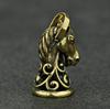 Kaimed Horse Brass Brass Guardian Bell Chess Amulet Key Holder Harley Rider Traffic Safety