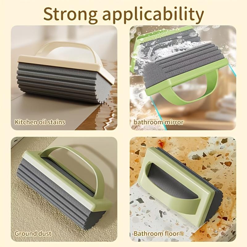 Reusable Handheld Sponge Mop Kitchen Bathroom Floors Detachable Washable Cleaning Tool Eco Friendly Multi Surface