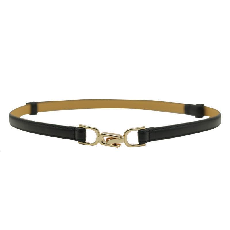 Classic Pu Black Womens Waist Accessory Fashionable Decoration For Stylish Dresses
