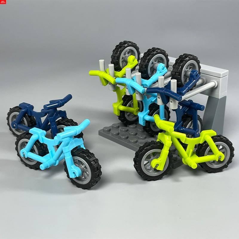 MOC Steine Fahrrad Rahmen Mountainbike Stadt Zusammengebaut Bausteine Friends Spielzeug Kinder Geburtstagsgeschenke