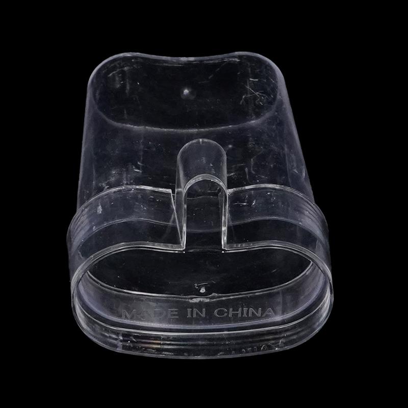 2 Stück 13cm Vogel-Futterbox Transparente Vogel-Wasser-Futterbox Haken Vogelkäfig Hängender Futterspender Papageien Tauben Vögel Futterwerkzeuge
