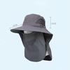 Sun Hat Men'S Fishing Hat Anti-Uv Sun Hat Anti-Sun Waterproof Hat Summer Travel Face Covering Neck Hat