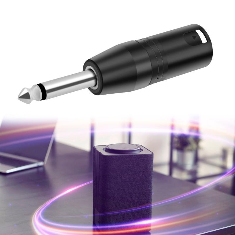 3Pin Female To 1/4 6.35mm Male Stereo Adapter Port 6.35mm To 3Pin Male 3Pin Guitar Converters for Camcorders Recorders