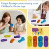 Silicone Worry Stones For ADHD Calming Down Quiet Figette Classroom Must Have Stress Toys For Anxiety Relief Desk Toy Set Easter Basket Stuffer