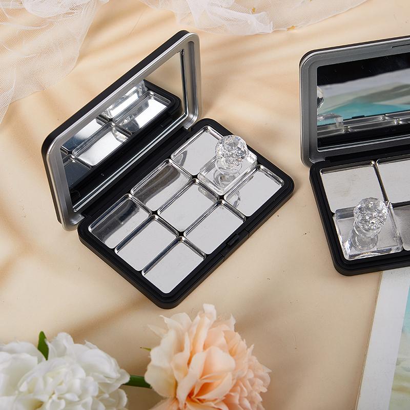 Empty Eyeshadow Palette Eye Makeup Storage Dish Diy Eye Shadow Tool With Mirror