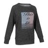 Soft and Stretchy Raglan Sleeve T-Shirt Women's Grey Crew Neck