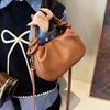 Handheld Fashionable Solid Color Women's Crossbody Bag New Simple Casual Shoulder Bag High-End Handbag AVE
