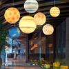 Nordic Minimalist Planet Spherical Light, Lobby Exhibition Hang Lighting, Coffee Shop Restaurant Led Pendant Light Hoom Decor