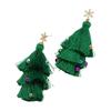 Party Accessories Christmas Earrings Creative Christmas Hook Earrings High Quality Xmas Gift