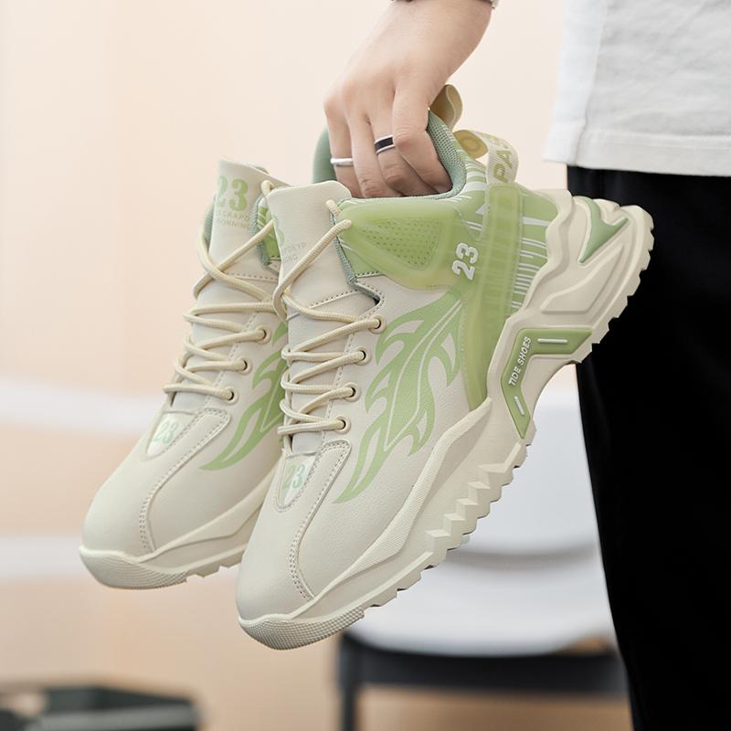 New Fashion New Men's Fashion Casual Low Top Sports Shoes Students Thick Sole Comfortable Sneakers Boys Male Classic Breathable Basketball Shoes