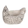 Concrete Flowerpot Gray Decorative Hen
