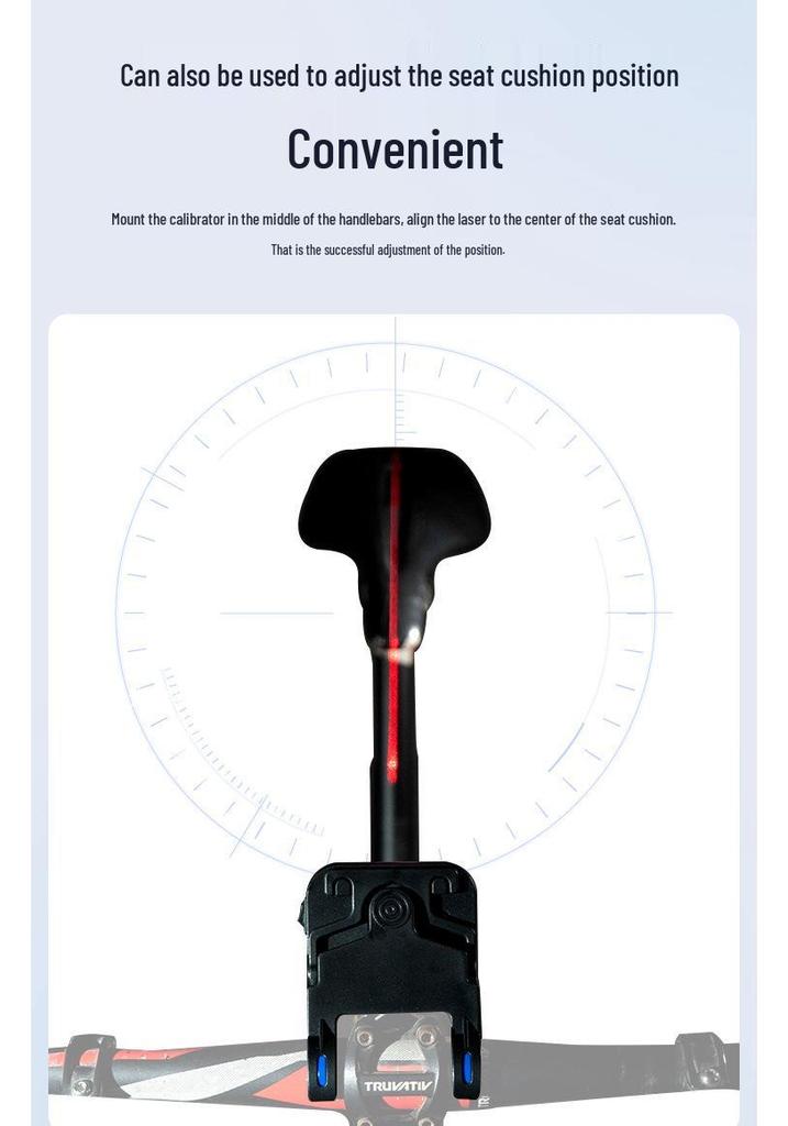 Bicycle Laser Calibrator: Durable ABS Silicone Tire Alignment Tool for Mountain and Road Bikes
