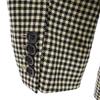 N.HOOLYWOOD Wool Houndstooth Tailored Jacket M Black X Beige Men's Used