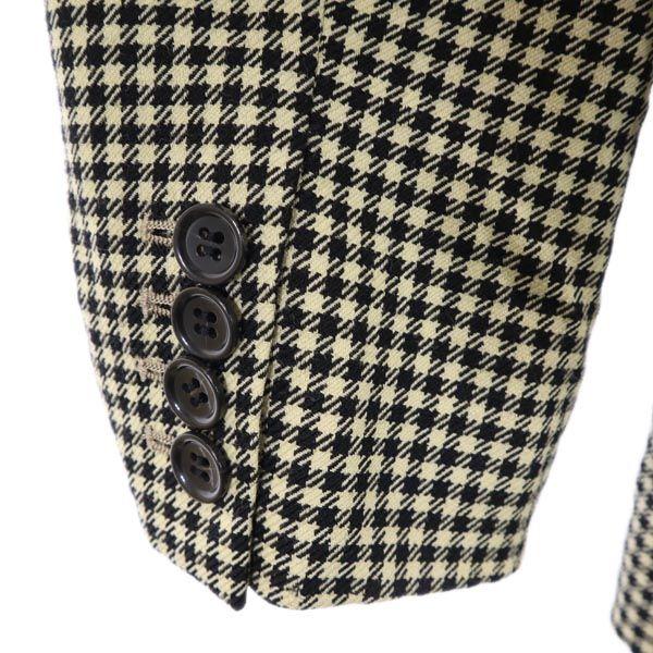 N.HOOLYWOOD Wool Houndstooth Tailored Jacket M Black X Beige Men's Used