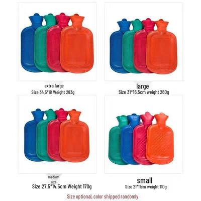 Odorless Explosion-Proof Rubber Hot Water Bottle - Large, Thick, Warm Abdomen & Hand Warmer for Women