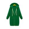 Womens Oversized Long Hooded Sweatshirt Thick Fleece Pullover Coat Winter Casual Loose Fit Plus Size