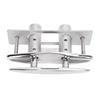 5in Boat Cleat 316 Stainless Steel Pull Up Deck Cleat Retractable Heavy Duty Flush Mount Dock Cleats with Backing Plate
