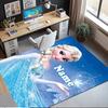 Custom Name Elsa Printed Carpet,Rug for Office Chair Living Room Bedroom Kitchen Room Decor Gifts.