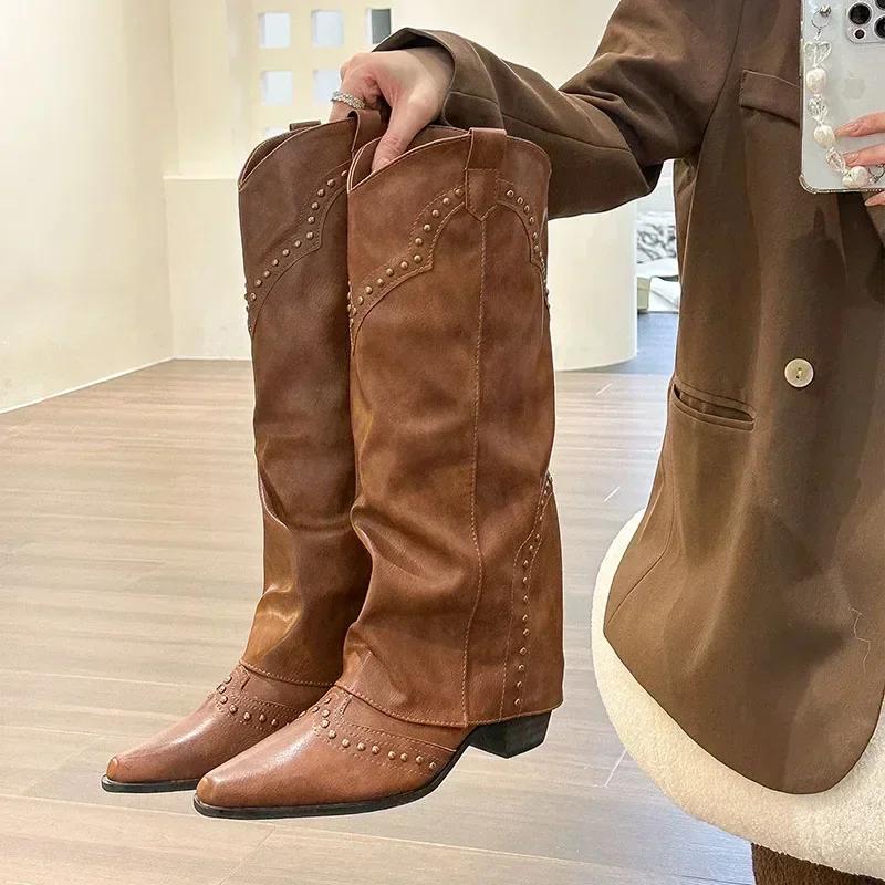 Winter Shoes Woman Thigh High Boots Fashion Back Zippers Long Knight Booties Ladies Thick Sole Girl Shoes