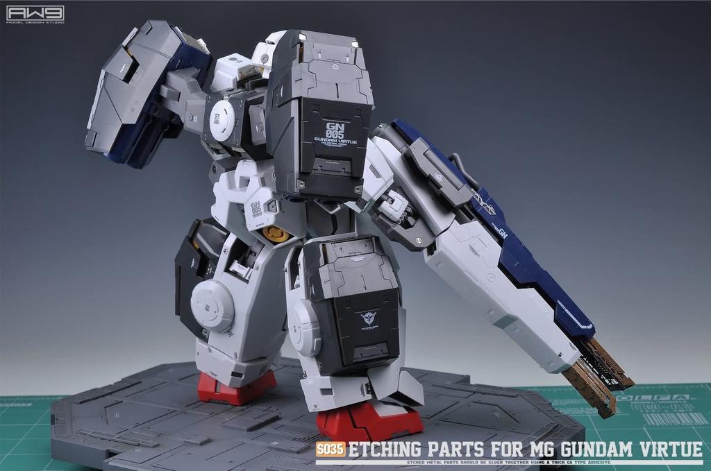 MG 1/100 Gundam Virtue Custom Detail-Up High-Quality Metal Parts with Water-Transfer Decals [Parallel Import]