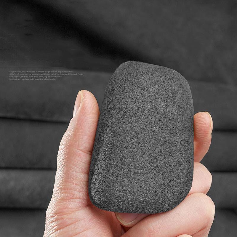 For Geely Monjaro Emgrand L Okavango Vision X3 X6 Car Gear Shift Knob Cover Alcantara Suede Protective Mat Interior Accessories