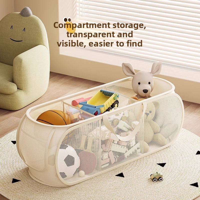Foldable Toy Storage Basket Large Capacity Stuffed Animal Organizer Multipurpose Laundry Hamper Home,Bedroom Clothes Storage