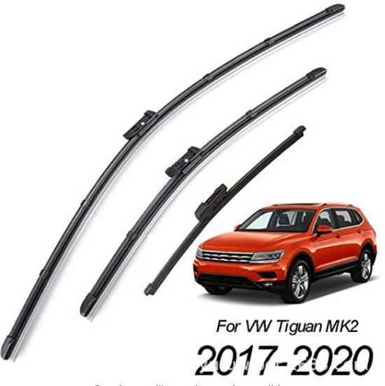 

Volkswagen Tiguan L 2017-2024 Bone-Free Wiper Blade Front Pair + Rear Wiper Blade