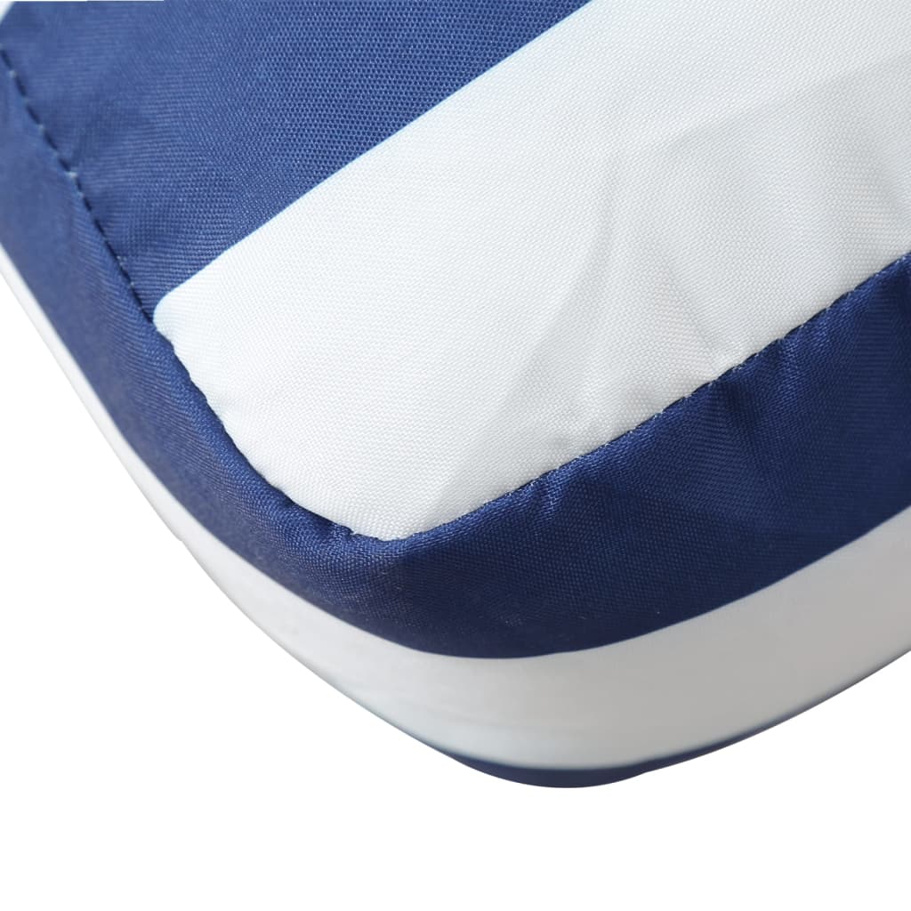 Palette Cushions 2 Pcs Blue & White Striped Oxford Fabric