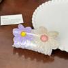 Flower Hair Vibrant Claw Clips Made Of Durable Acrylic Material Perfect For Fashiondriven Women