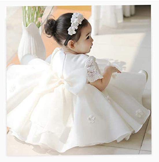 Baby Round Ceremony Flower Girl Perfect for Shrine Size 90 [SAIHIME] Children's Dress, Dress, Neck, Dress, Formal, Dress, Visits, Recitals, Weddings,