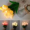 10pcs Artificial Flower Realistic Tulip Hot Sales Home Christmas Decoration Wedding Garden Garland Bride Mother'S Day Bouquet Diy Gift