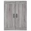 Highboard Grey Sonoma 69.5 X 34 X 180 Cm Particleboard