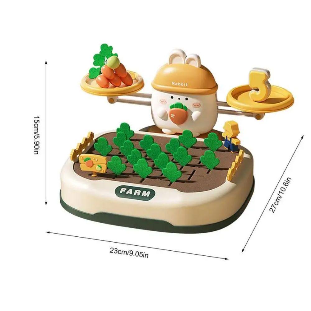 Interactive Games Carrot Harvest Toy Teaching Material Rabbit Balance Math Toy  Developmental