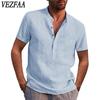 Damenmode Casual Sommer Frühling Einfarbig Druck Kurzarm Blusen & Hemden