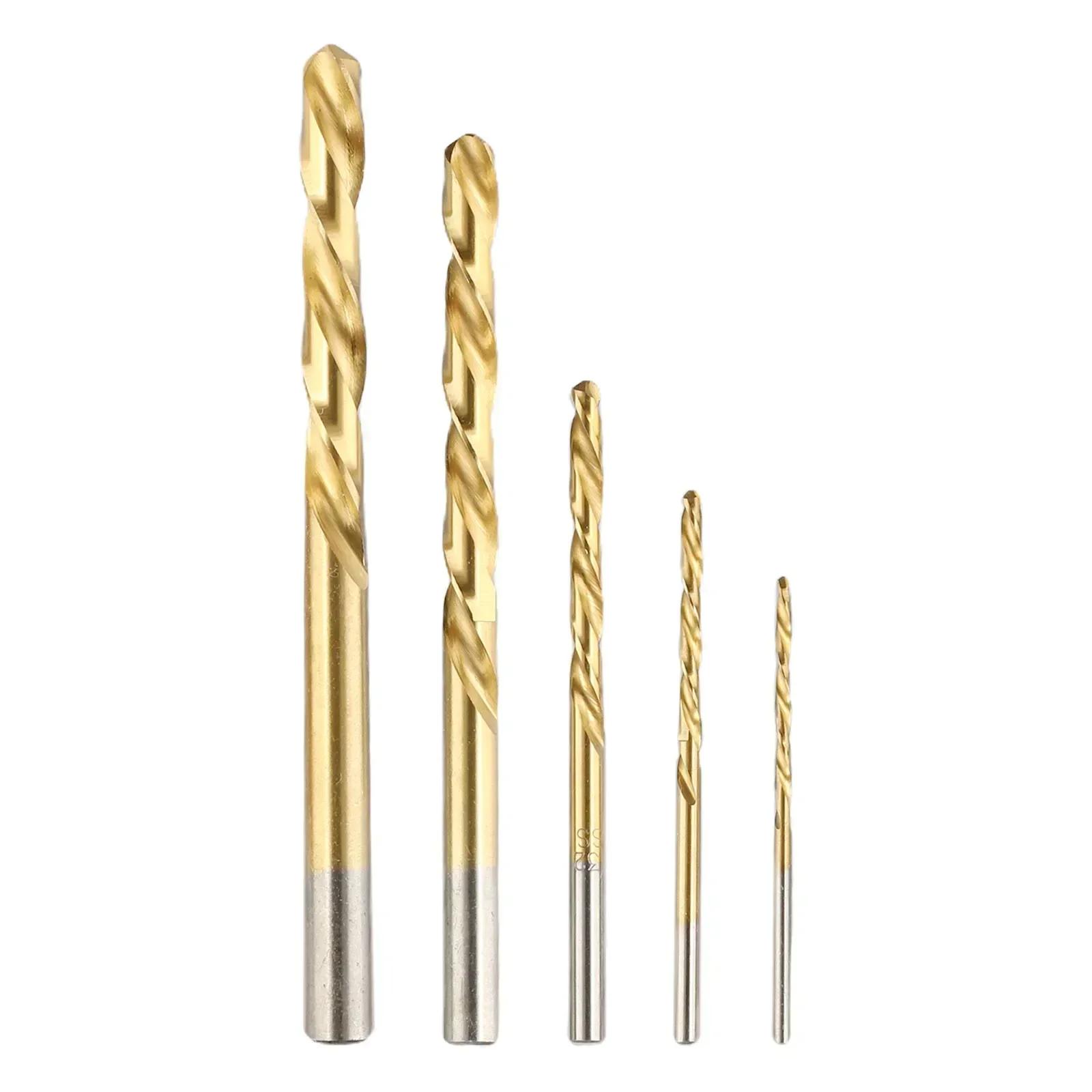 

Left Hand Drill Bit 3.2/4.8/6.4/8.0/8.7mm Extractor Tools Gold HSS Screw Bolt Remover Convenient 5 Pieces/set Accessories China Mainland
