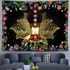 Ine Ive African Chakra Tapestry African American Woman Zen Meditation Tapestries 80x60 Inch Starry Sky Flower Garden Inspirational Afro Yoga Wall Art