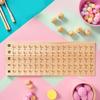 Wooden Bingo Masterboard Board, Ball Holder Education Toy, Portable, Easy to Use, Foldable for