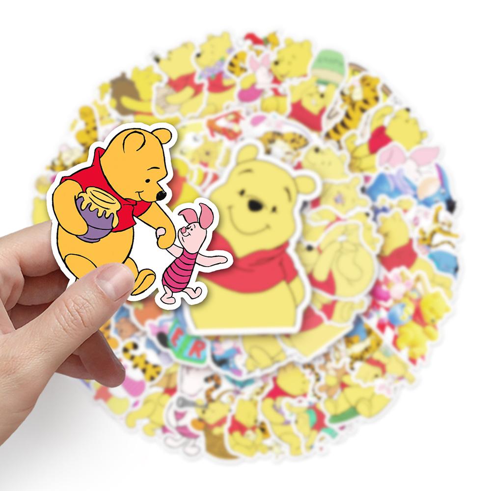 10/30/50pcs Winnie The Pooh Graffiti Stickers Cute Cartoon Bear Decals DIY Guitar Fridge Water Bottle Classic Sticker Toy