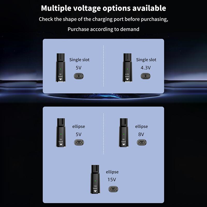 Philips Tıraş Makinesi Şarj Konnektörü İçin 5V/4.3V/8V/15V Usb-C Adaptörü Göstergeli Tip-C Saç Kesme Makinesi Şarj Adaptörü