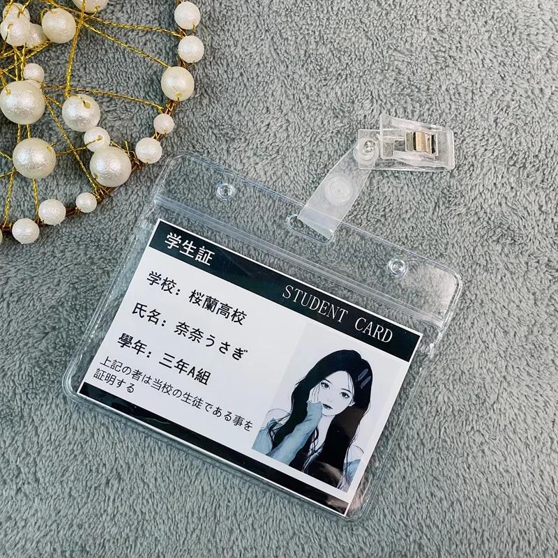 

Держатели для карт в японском стиле аниме, для девочек, студентов, милый мультяшный держатель для карт, ID/IC, держатель для карт, держатель для автобусных карт