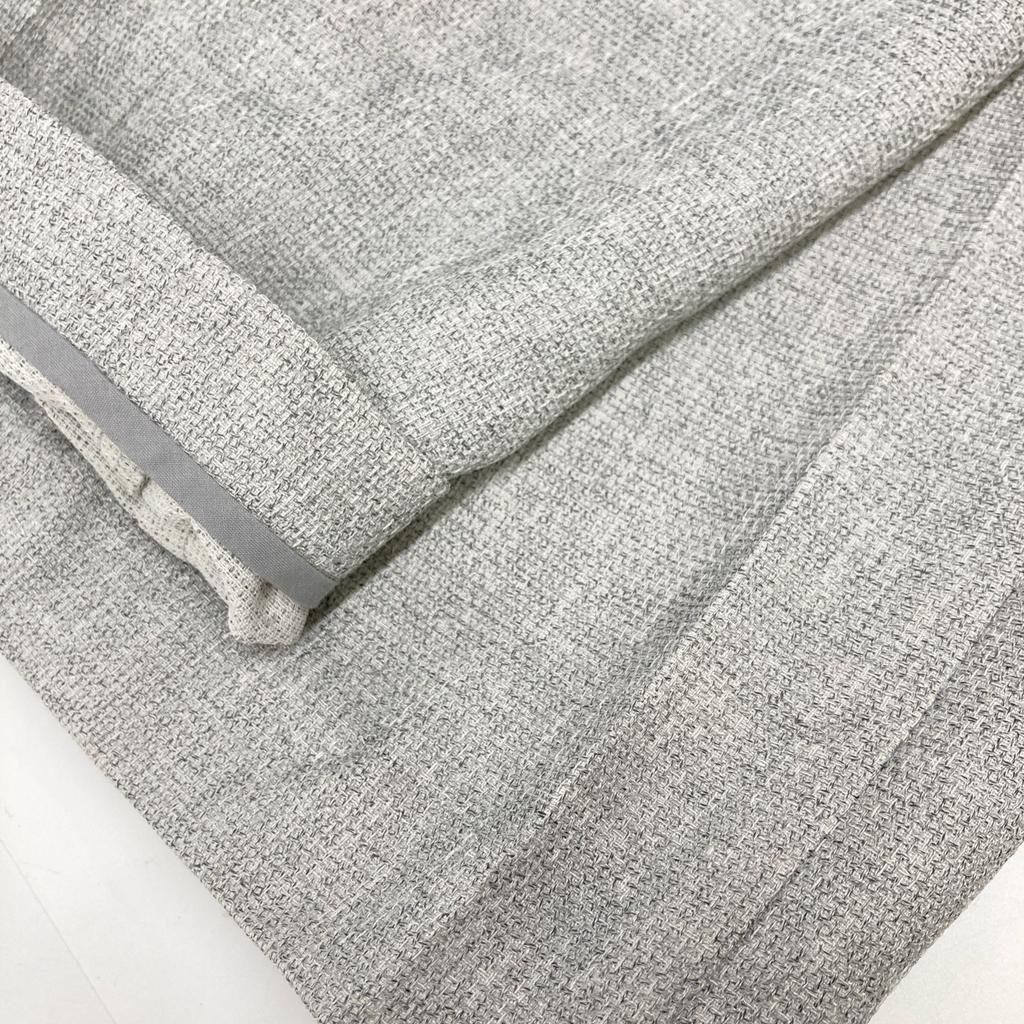 AKIRA NAKA WS2308-GY Gray Polyester X Cotton Center Press Tapered Slacks Bottoms 1 grayUsed