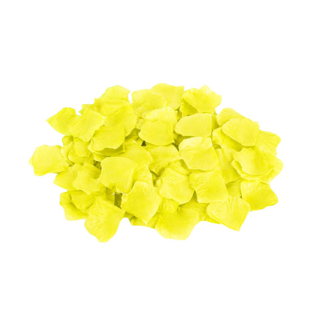 

Ненастоящие лепестки цветов Шелковые лепестки роз Искусственные лепестки для украшения свадебной вечеринки 500Pcs Yellow