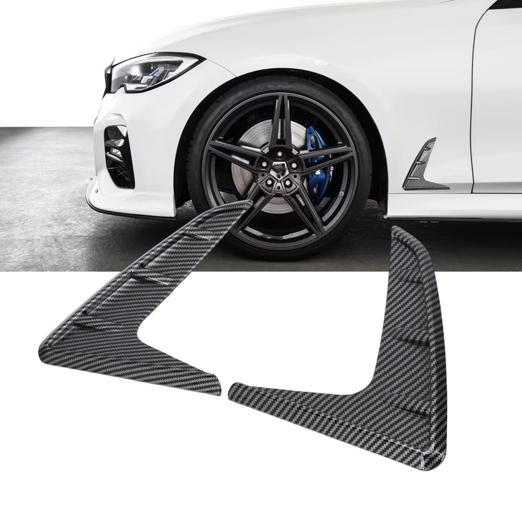 Hole Grille ABS Stylish Sporty Car Side Wing Vent Replacement for 3 Series 0 1 2019-Later