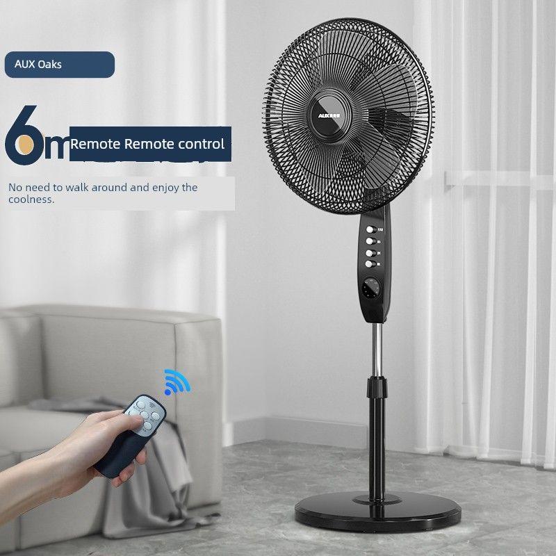 Ox Floor Fan Living Room Bedroom Kitchen Shaking Head Vertical Fan For Home Remote Control Wind Floor Electric Fan